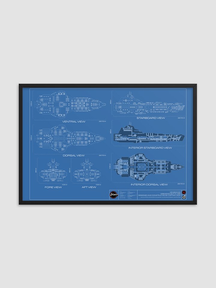 RWI Vengeance Blueprint Framed Poster product image (2)