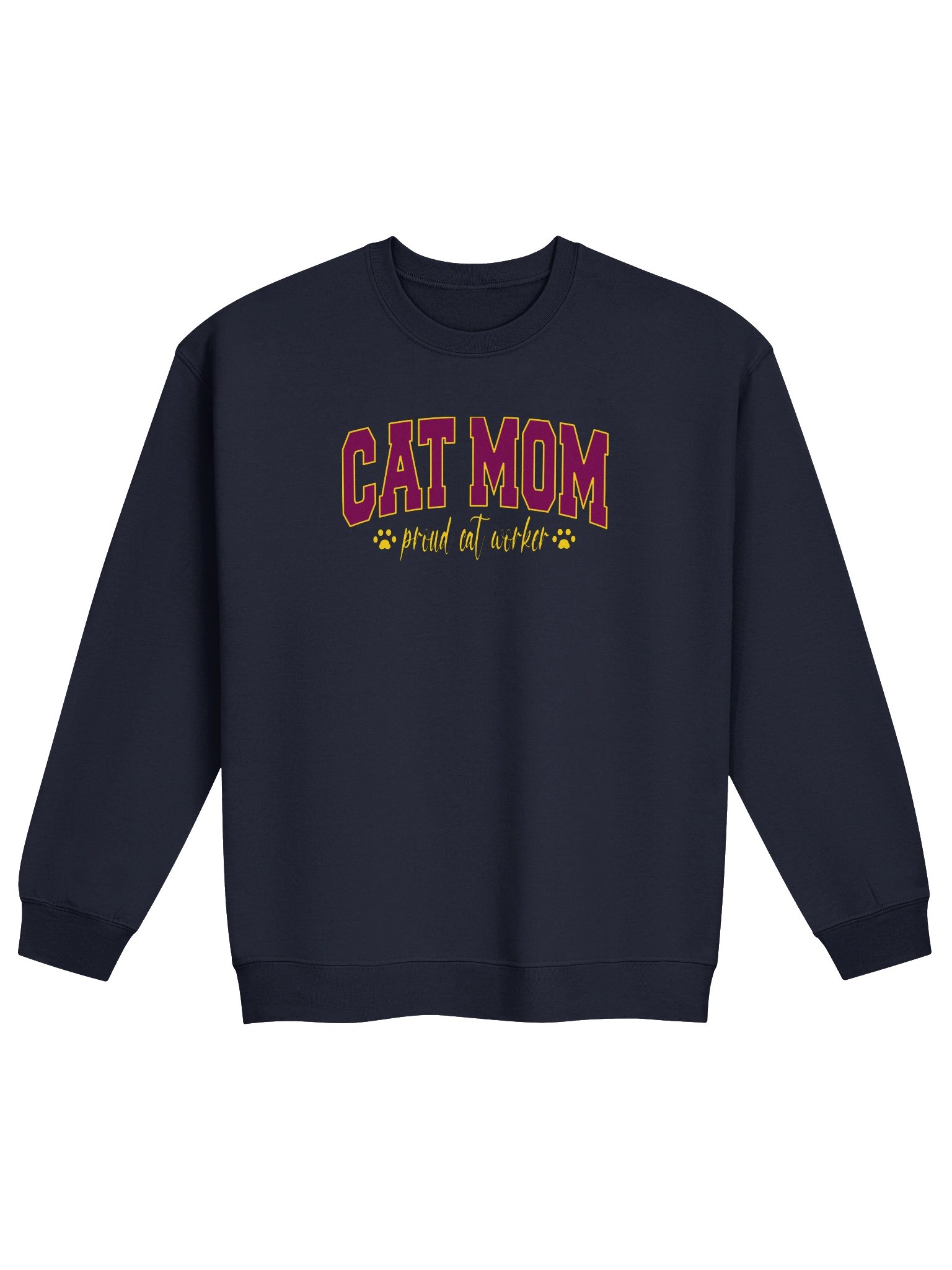 Cat Mom 2 (proud cat worker) - Unisex Adult Sweatshirt product image (1)