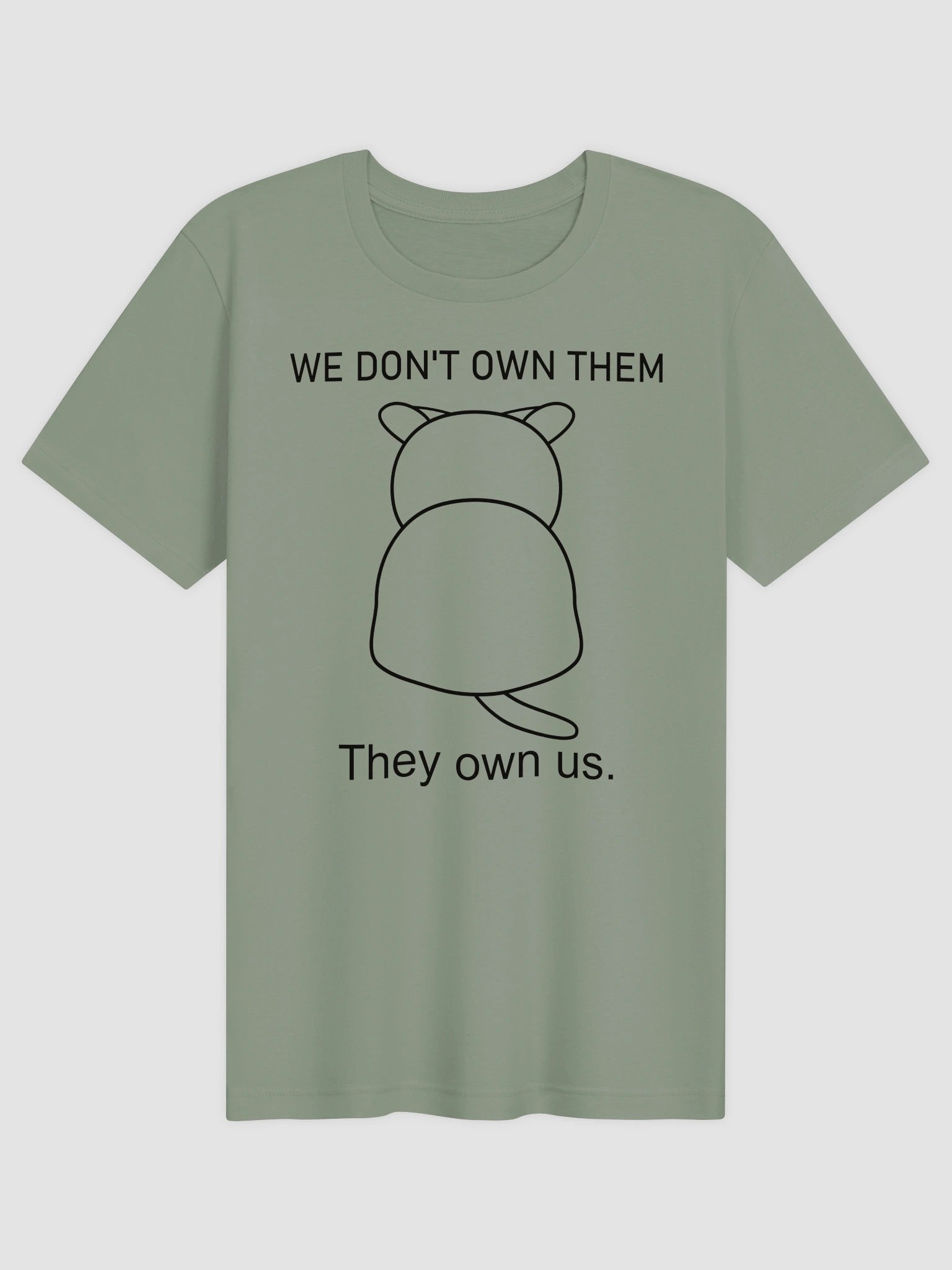Cats Own People (Black Print) - Unisex Adult Super Soft Lightweight T-shirt product image (1)