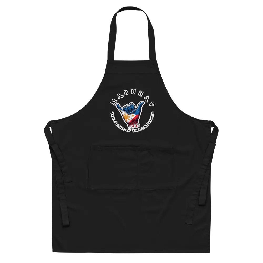 MABUHAY THE ALOHA OF THE PHILIPPINES APRON - SHAKA HANG LOOSE VIBES FOR YOUR KITCHEN product image (8)