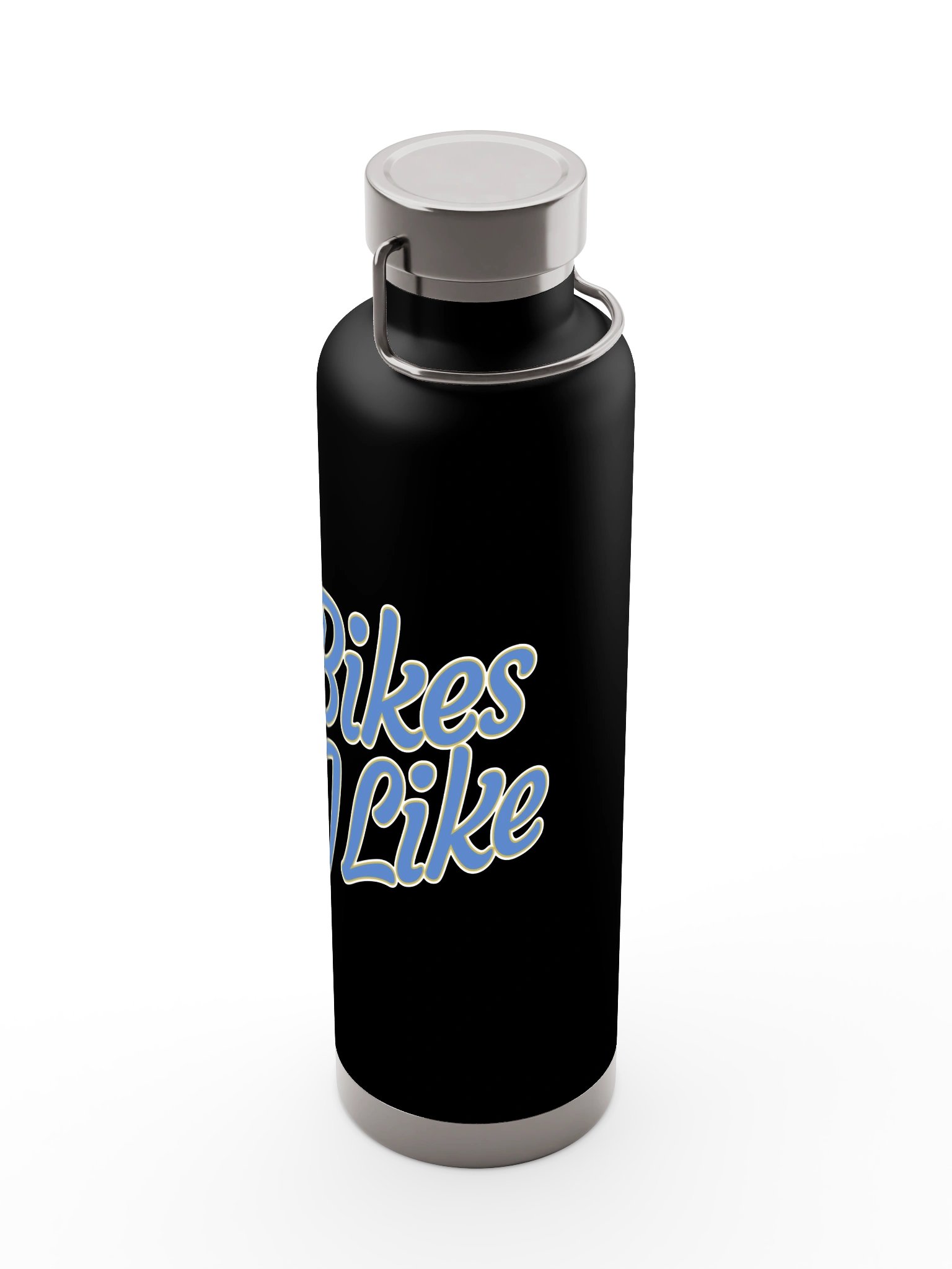 Bikes I Like Blue Script Bottle product image (18)