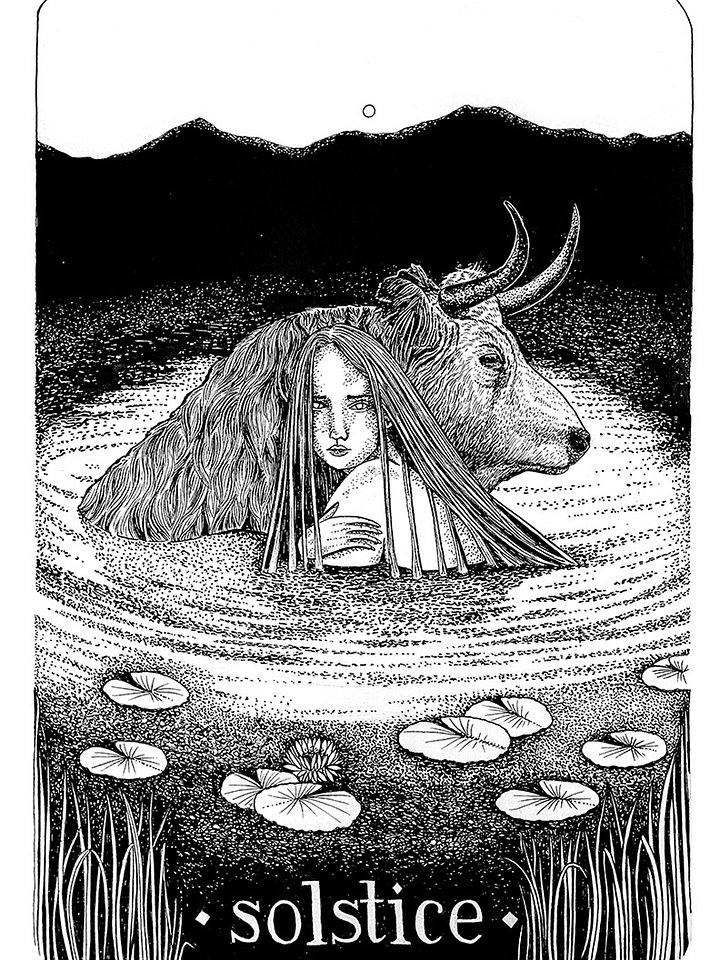 Solstice Folklore Art Print | A5 & A4 Options product image (1)