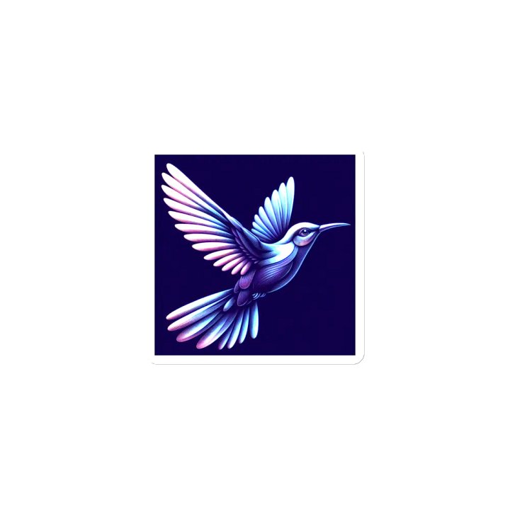 Neon Hummingbird Die-Cut Magnets product image (1)