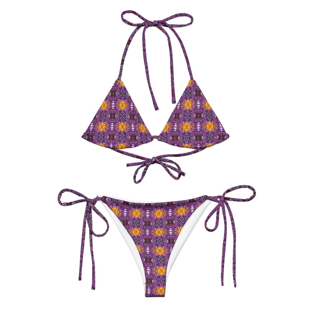 African Inspired Purple Bikini Set product image (5)