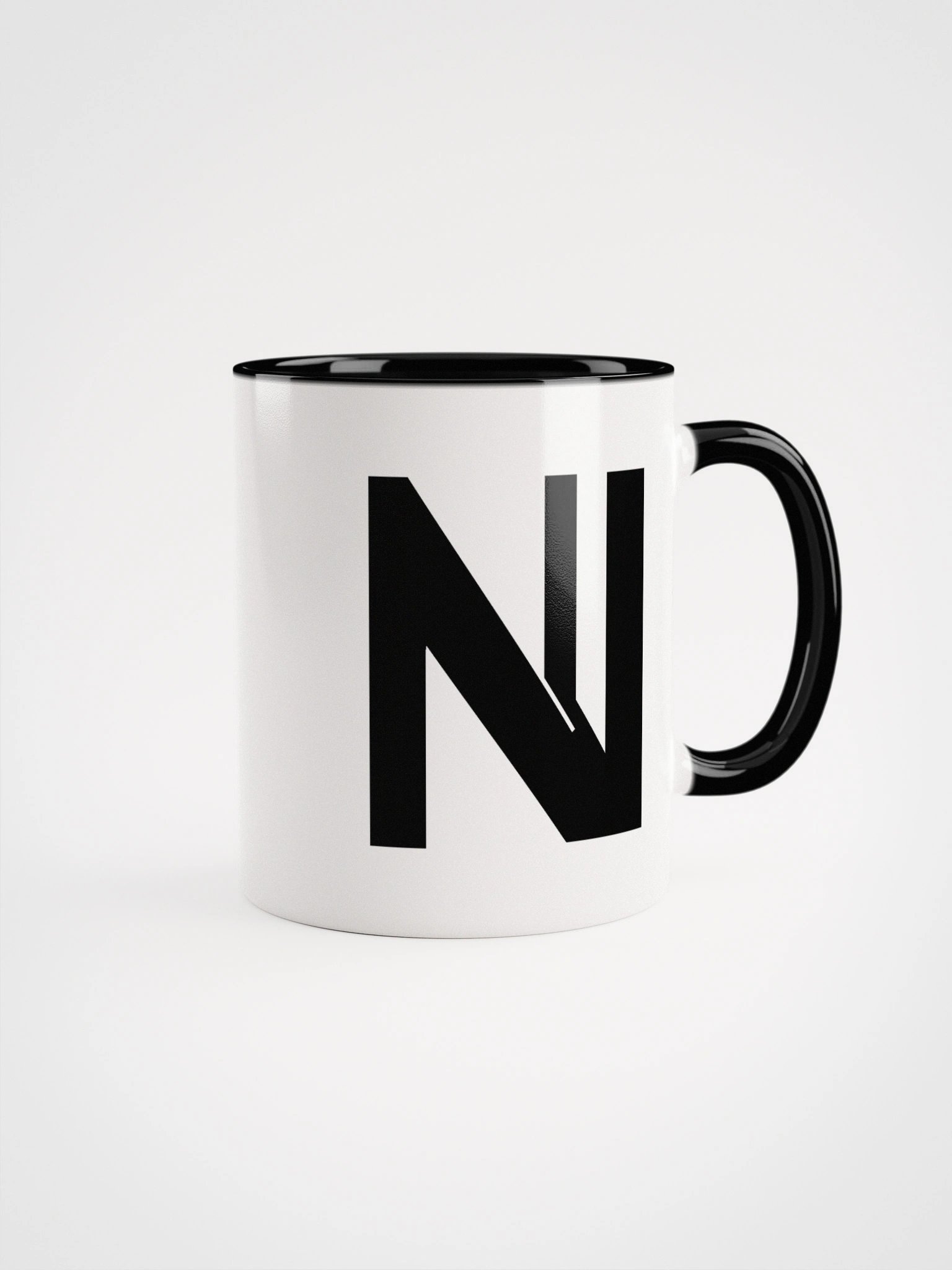 Flaskn white mug (black logo) product image (1)