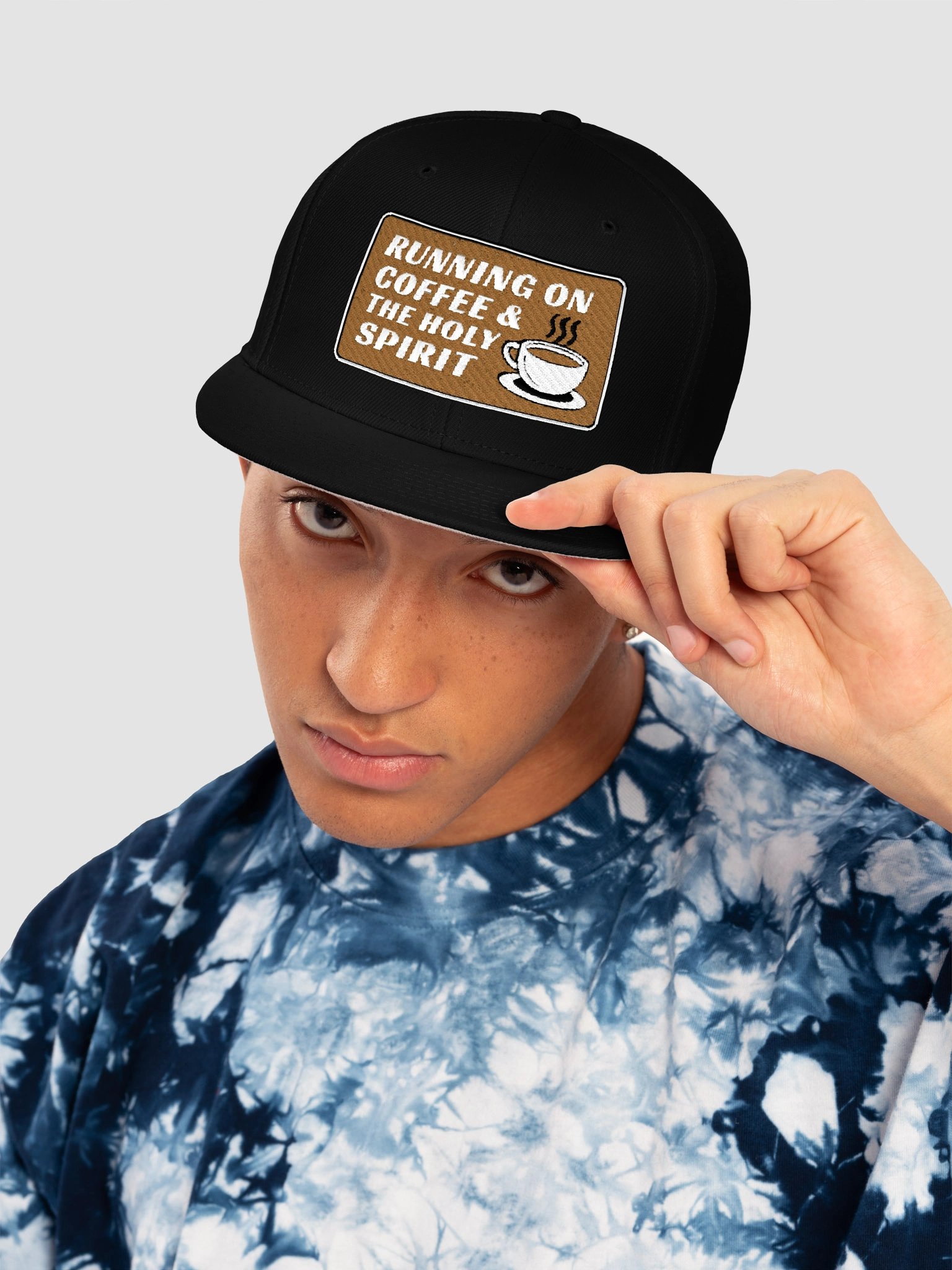 Running on Coffee & the Holy Spirit Embroidered Hat product image (28)