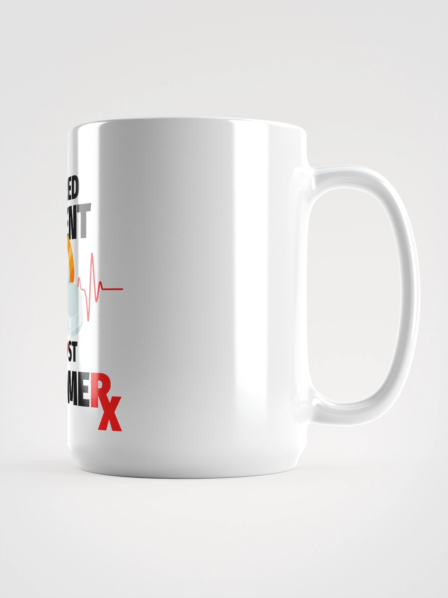 Cured Patient Lost Customer Black Font Mug product image (2)