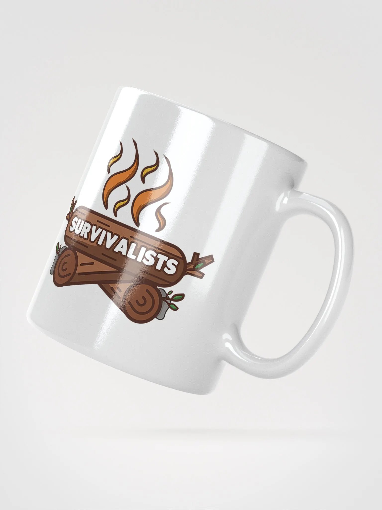 Survivalists White Glossy Mug product image (2)