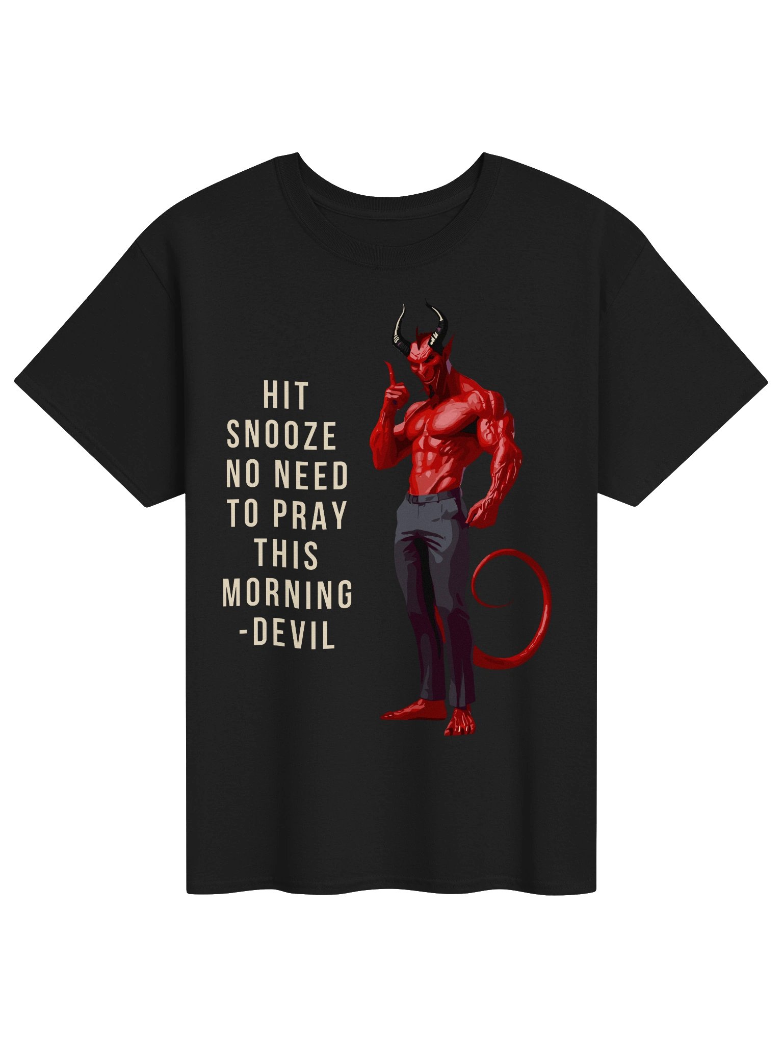 Hit Snooze Devil Meme Tee product image (1)
