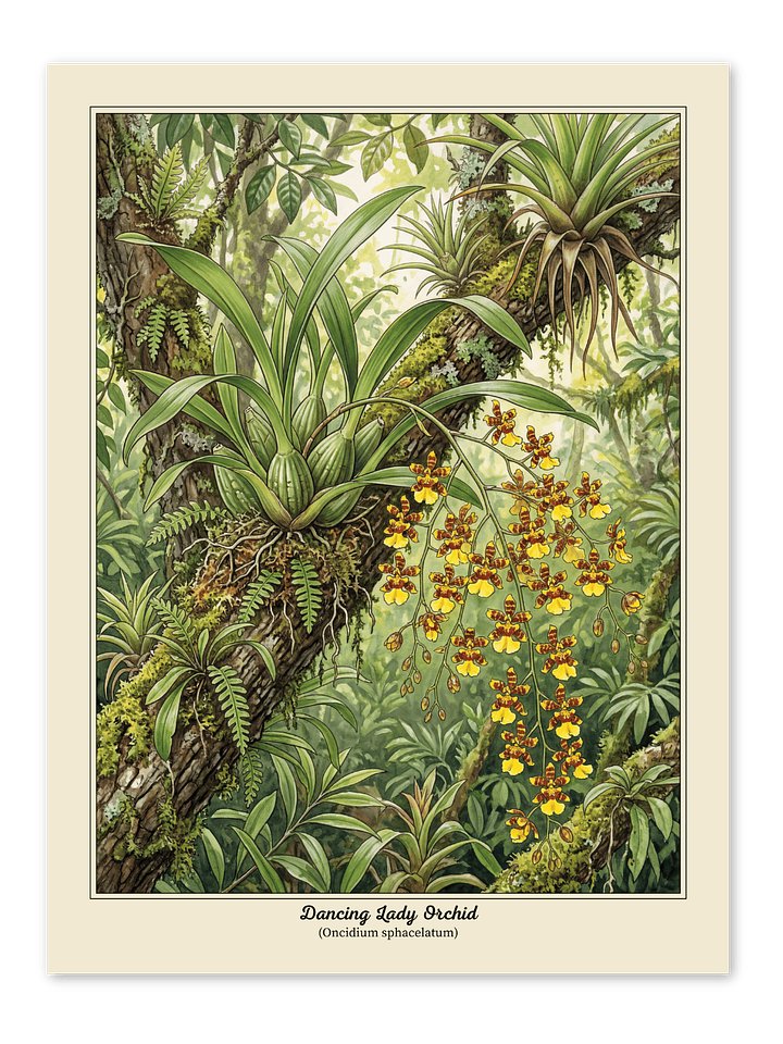 Dancing Lady Orchid Poster product image (1)