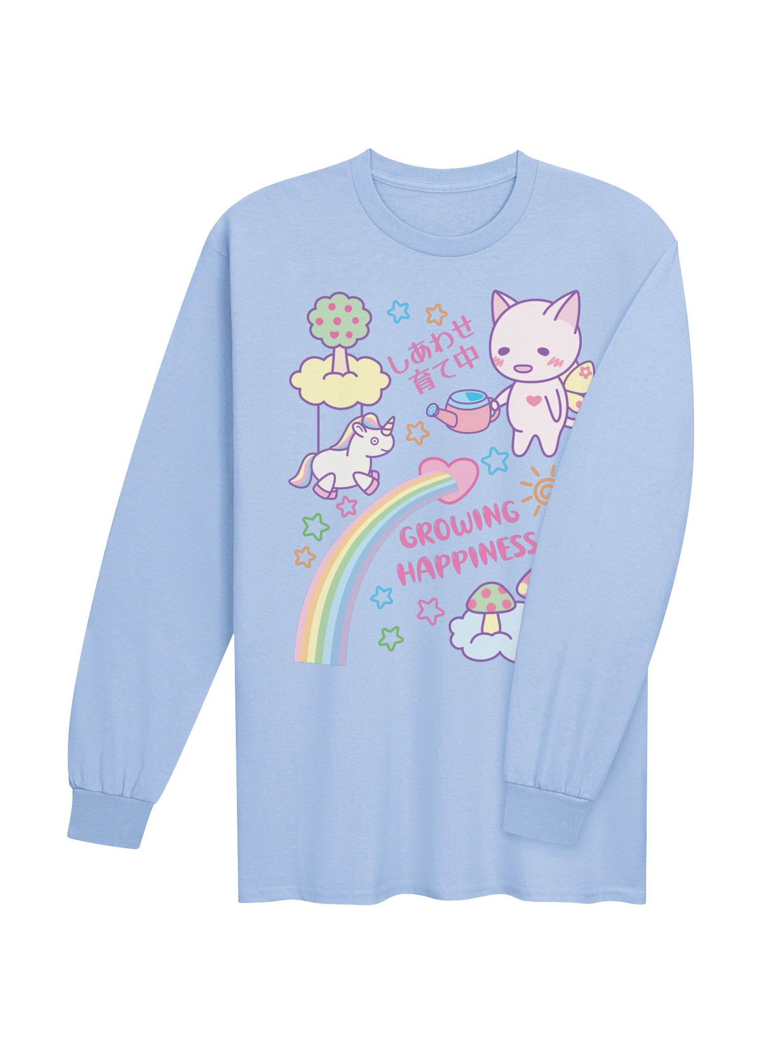 Happy Butterfly Cat - Unisex Adult Long Sleeve T-shirt product image (3)