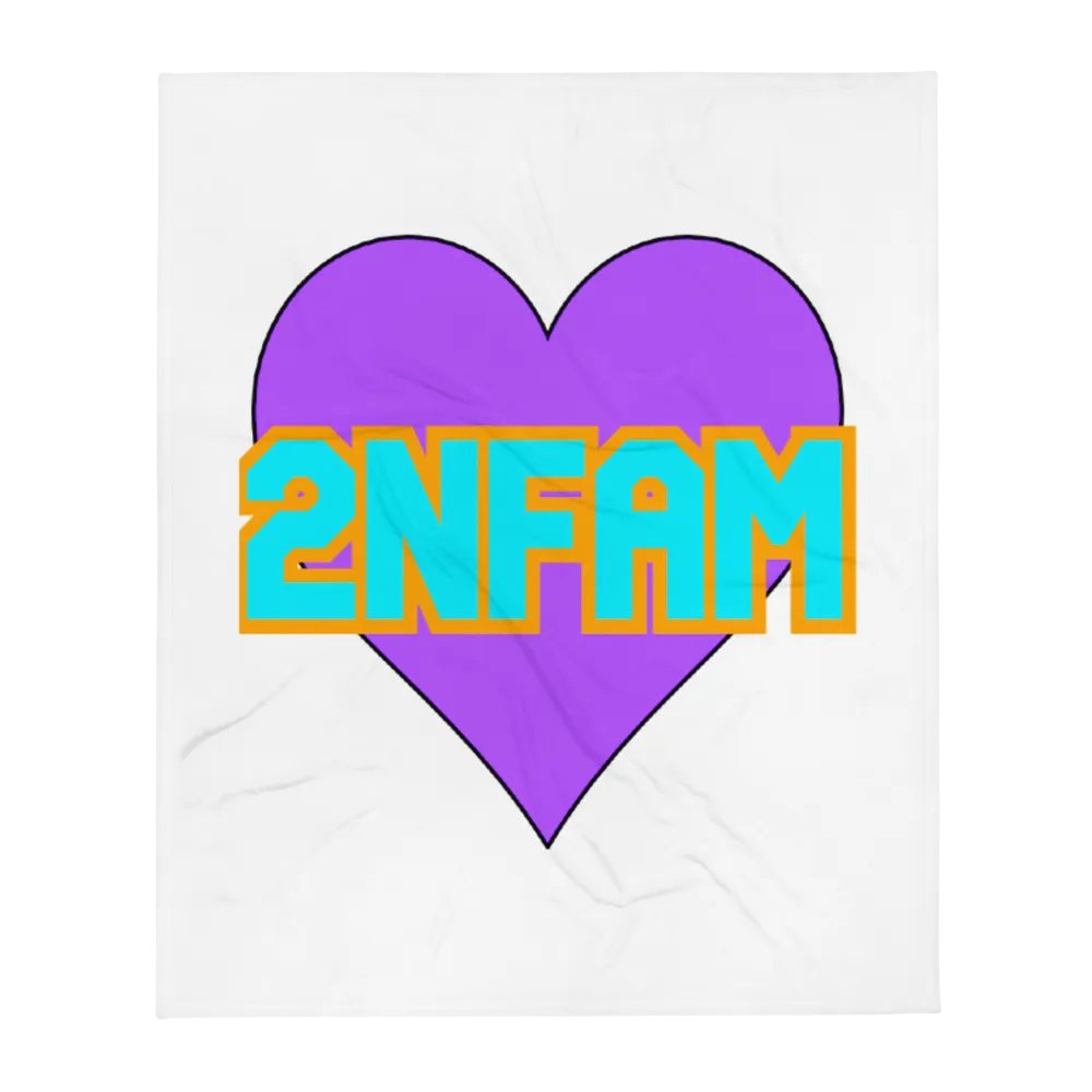2NFAM Heart Blanket - White product image (2)