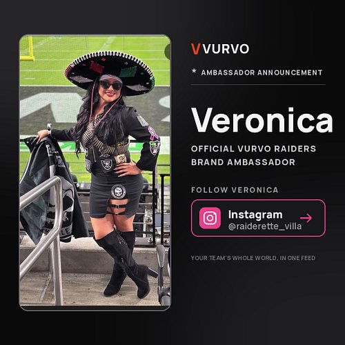 Raider Nation, show some love, the familia is growing.

@raiderette_villa 🇲🇽is officially a Vurvo brand ambassador. If you’re...