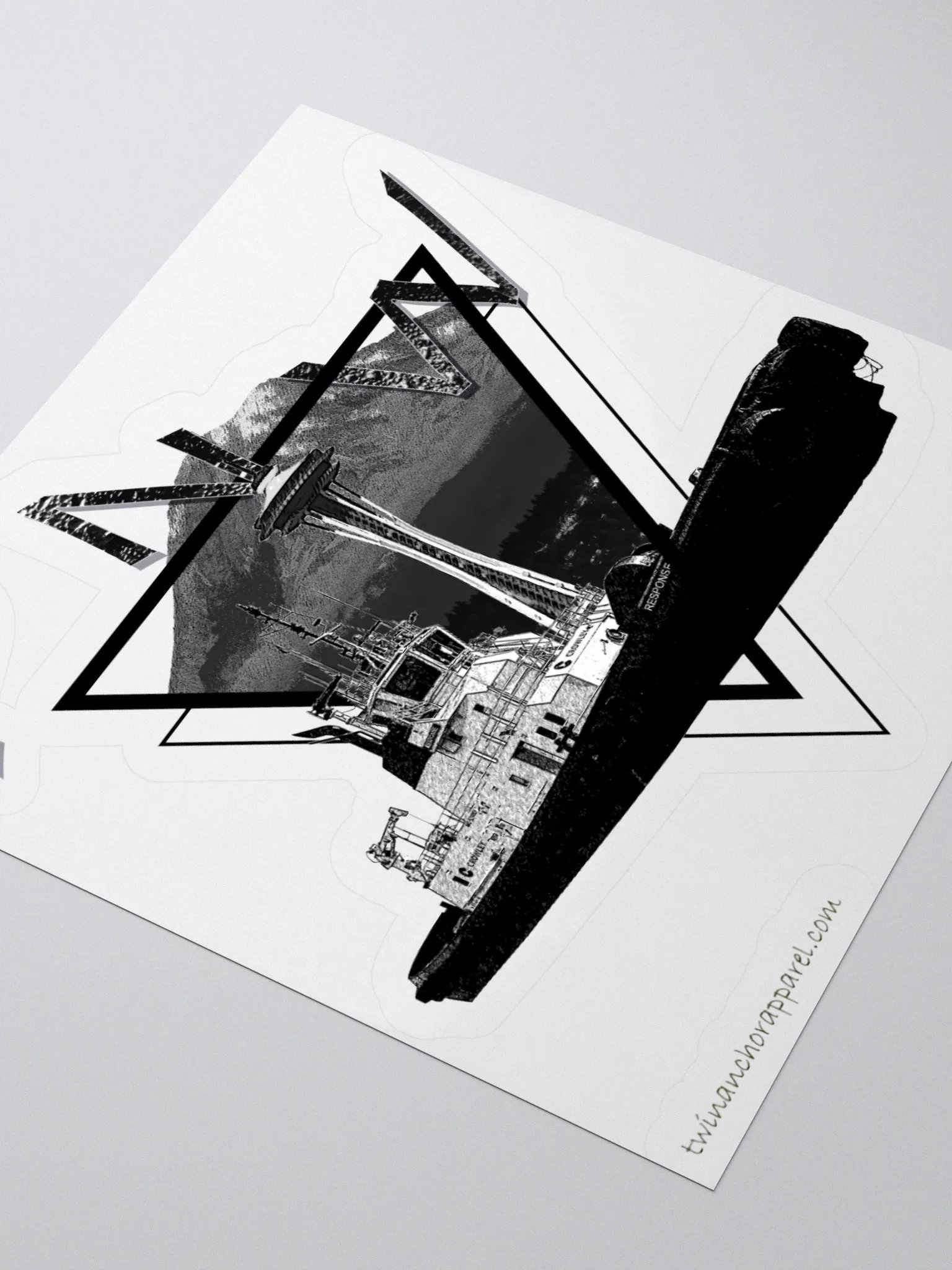 Tug Response Triangle-Mt Raine- PNW Kiss Cut Stickers product image (12)