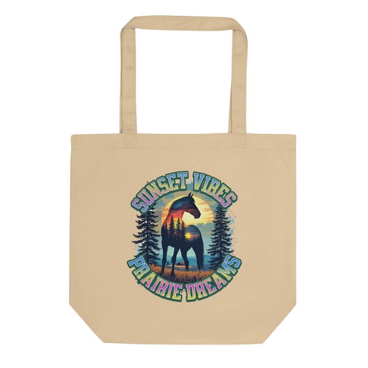 Sunset Vibes Prairie Dreams Horse Eco Tote Bag product image (1)
