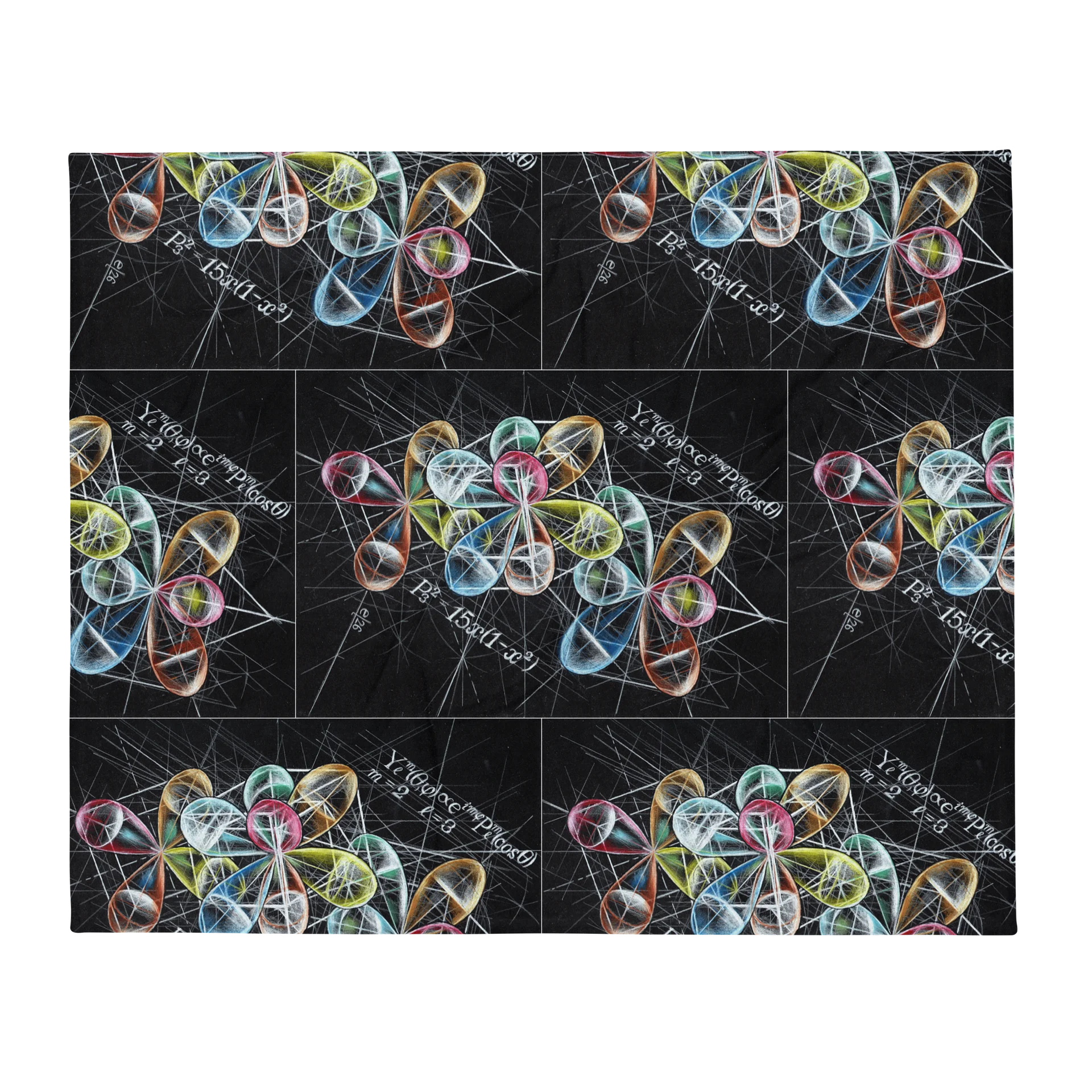 Spherical Harmonic Geometric Physics Art Blanket product image (1)