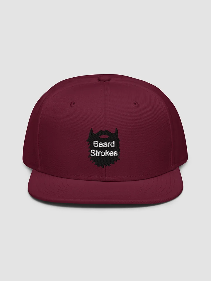 Beard Strokes Snapback Cap Hat (Black Beard) product image (2)