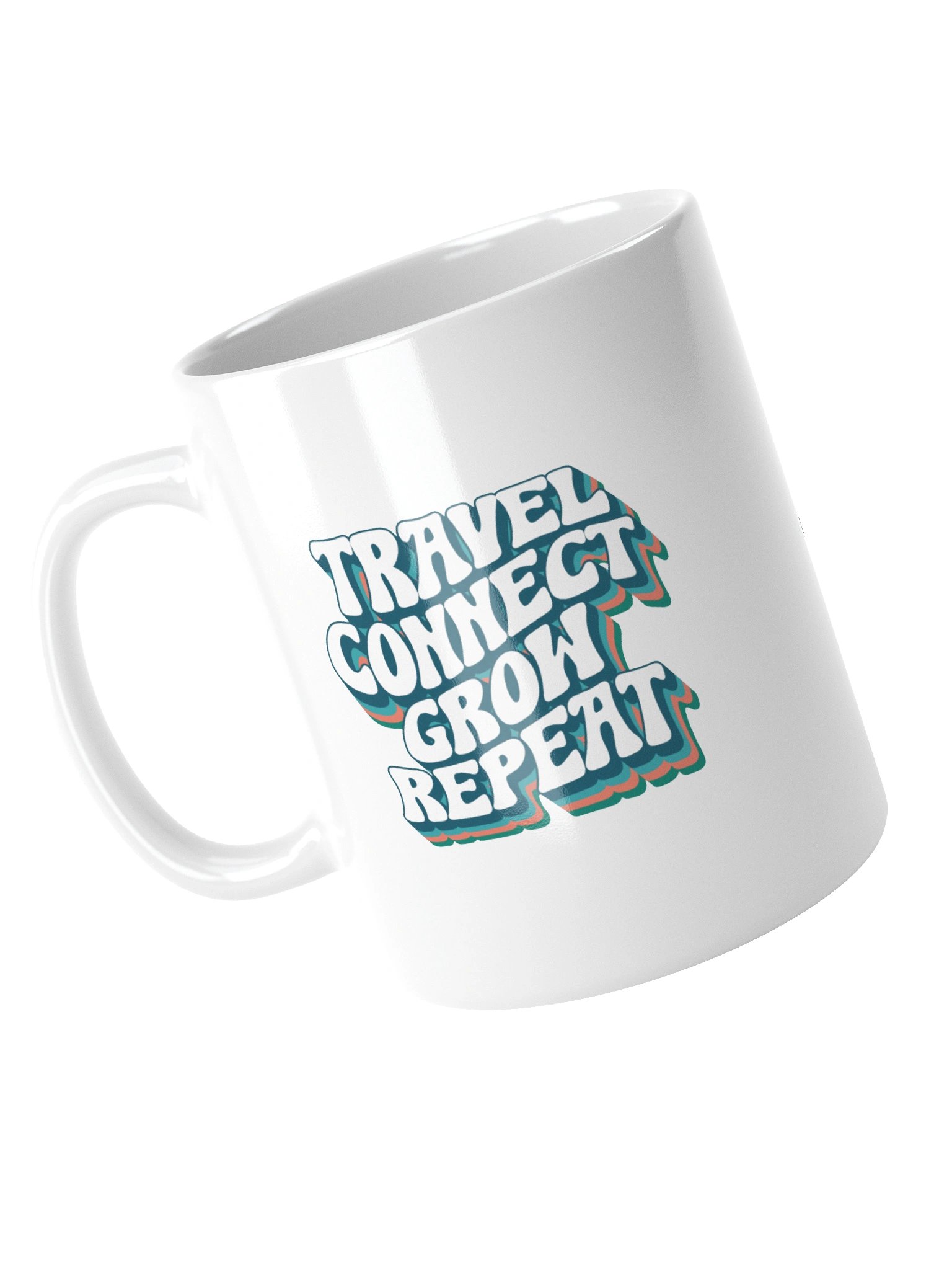 The Blueprint Ceramic Mug — Retro Typography Coffee Cup product image (5)