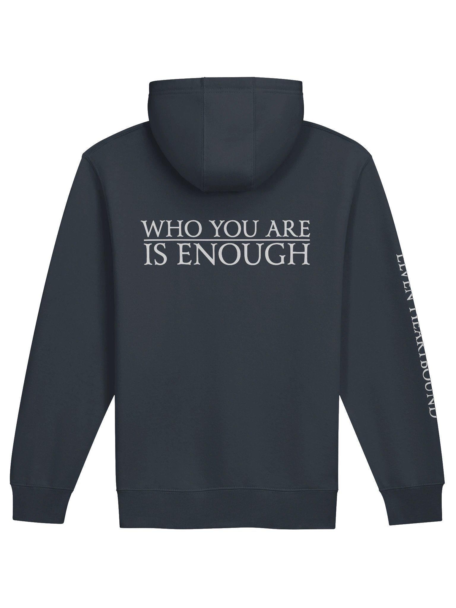 Elven Heartbound Zip Hoodie ~ "WHO YOU ARE IS ENOUGH" Front & Back product image (2)