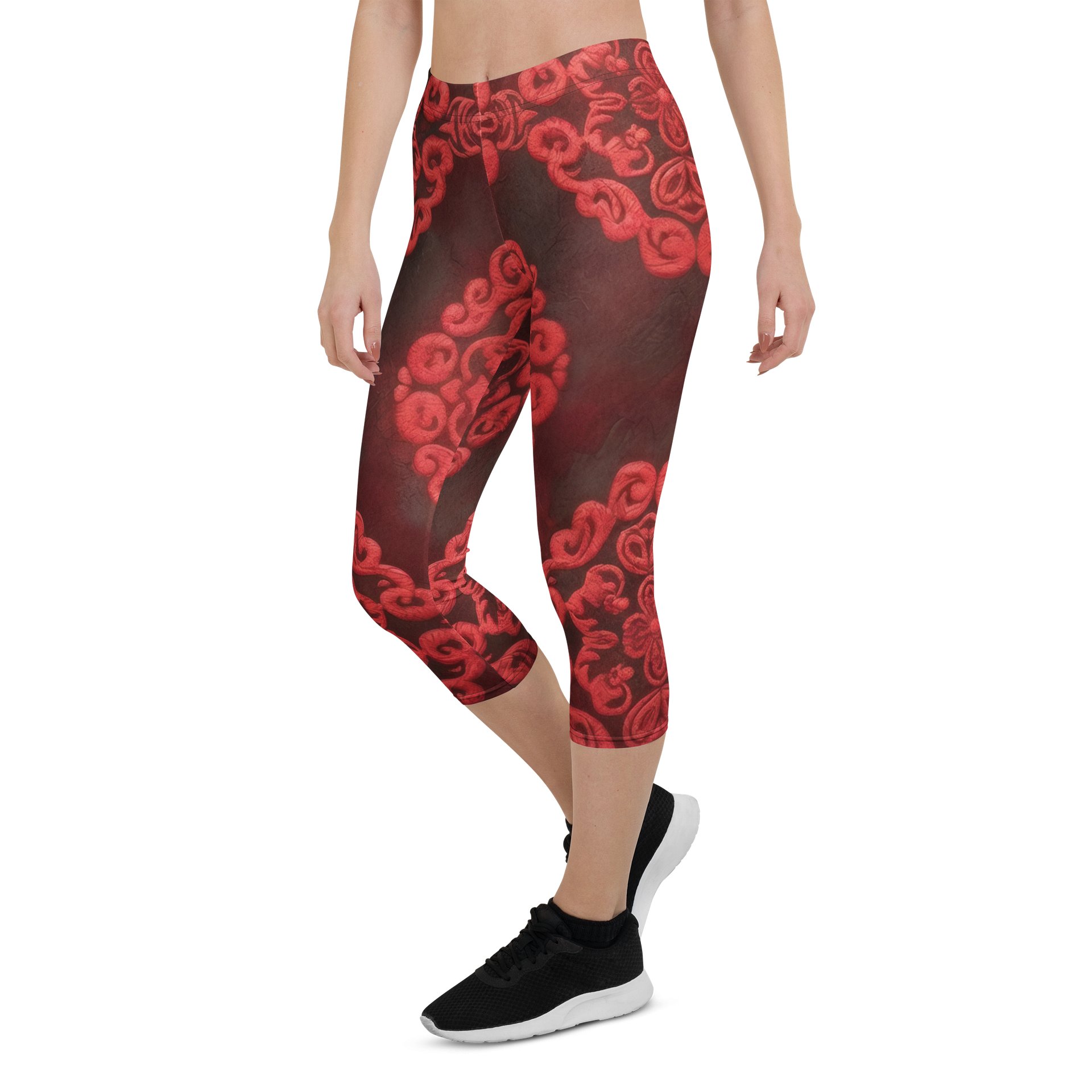 Damask Dreams Capri Leggings product image (6)