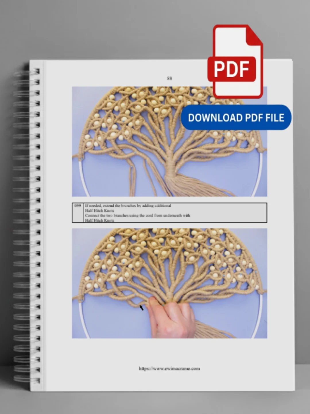 Macrame Tree of Life Wall Art — Photo Tutorial product image (4)