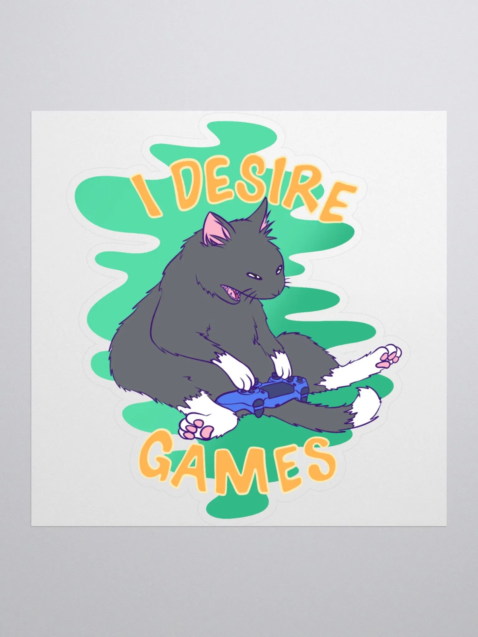 I desire games sticker product image (1)