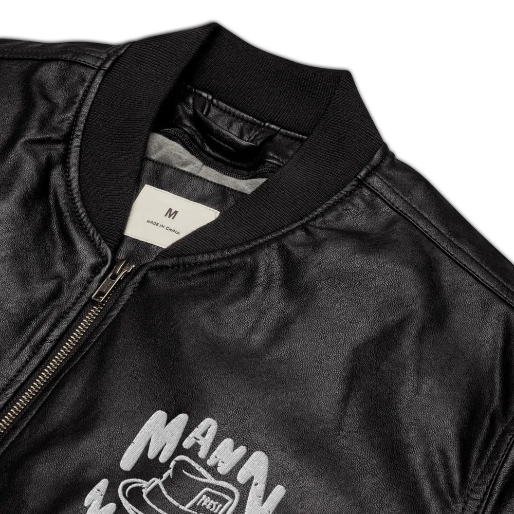 MANN Magazine Press Hat Leather Jacket product image (8)