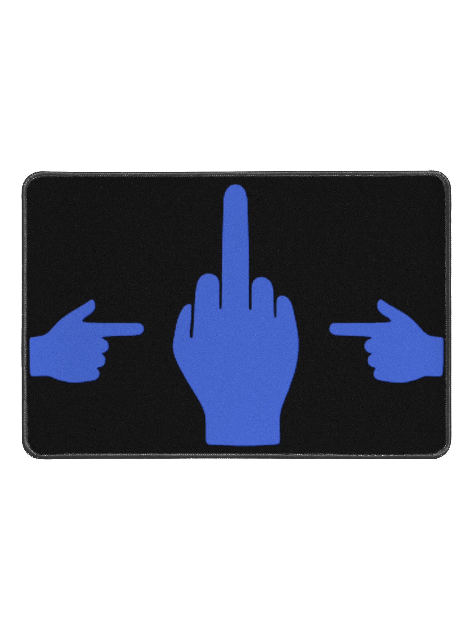No ShopCo Middle Finger Desk Mat - Royal product image (1)