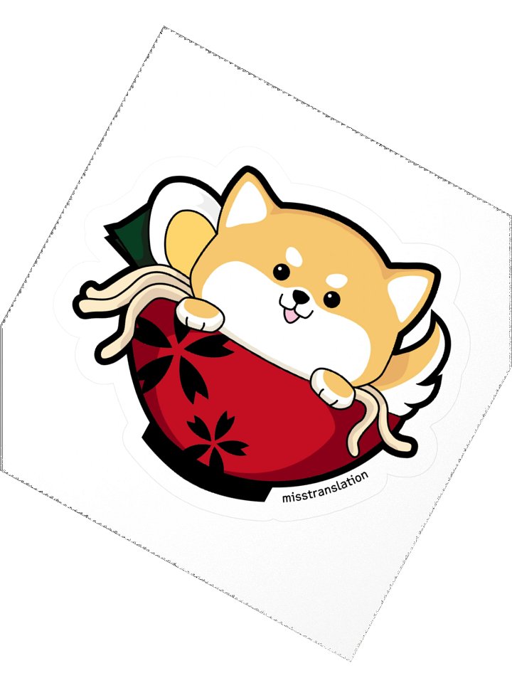 Shiba Ramen Doggy Sticker Wankosoba わんこそば product image (2)