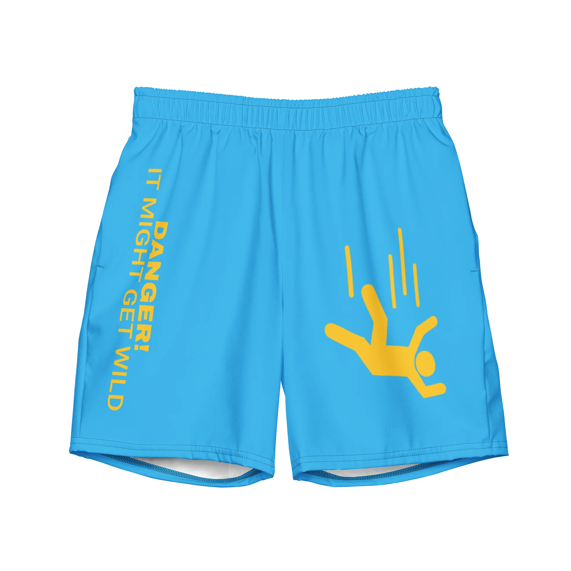 DANGER! - Blue/Yellow Swim Trunks product image (1)