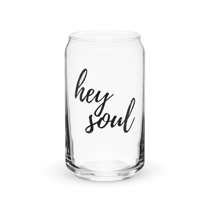 Hey Soul Glass with Bamboo Lid & Straw product image (2)