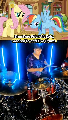 True True Friend is Epic, Wanted to Add live Drums 🥁 🐴✨️ prt 1

#explorepage✨ #mlp #drums #mylittlepony