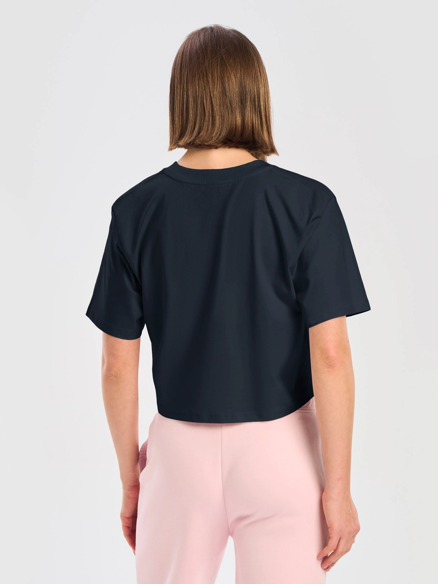 AQRA Bold White Wordmark Crop Tee product image (4)