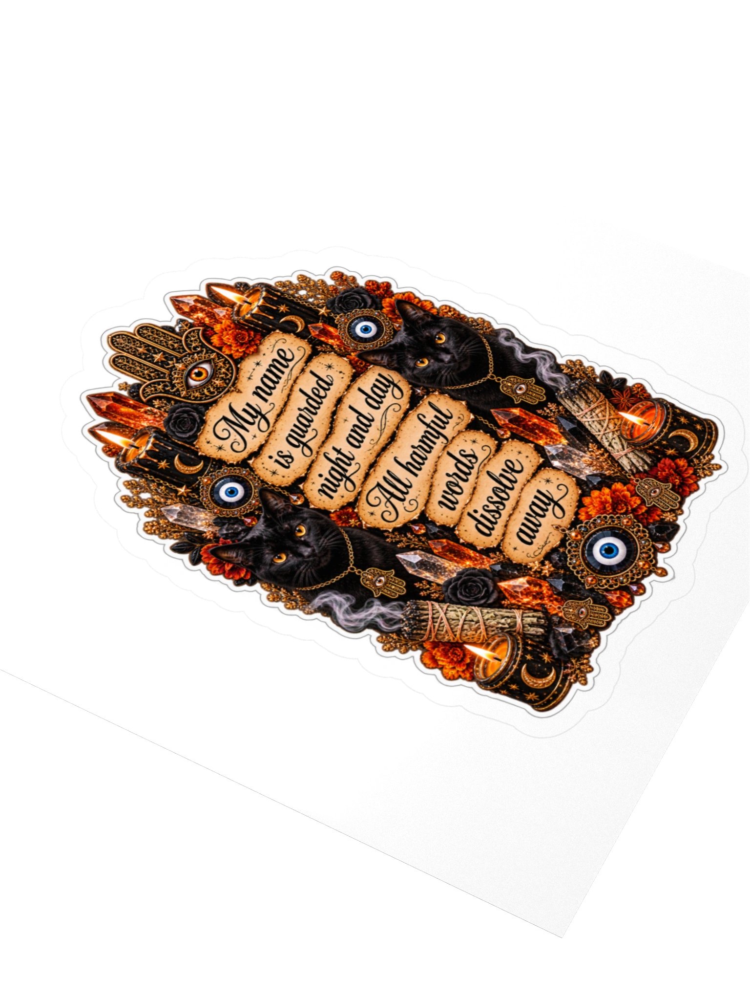 ward your name halloween sticker product image (3)