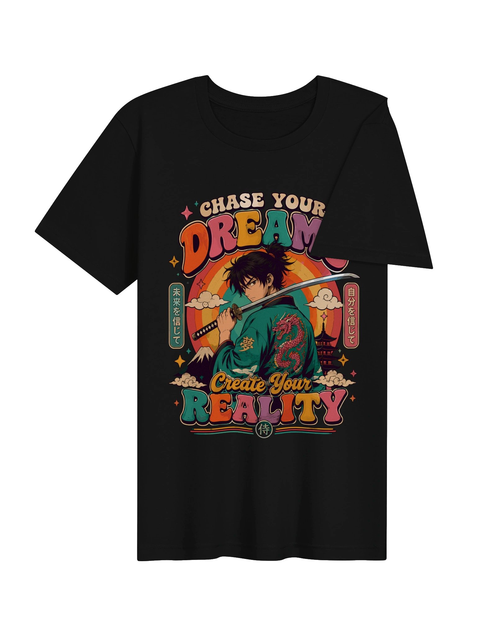 Chase your dreams, create your reality anime tee product image (4)