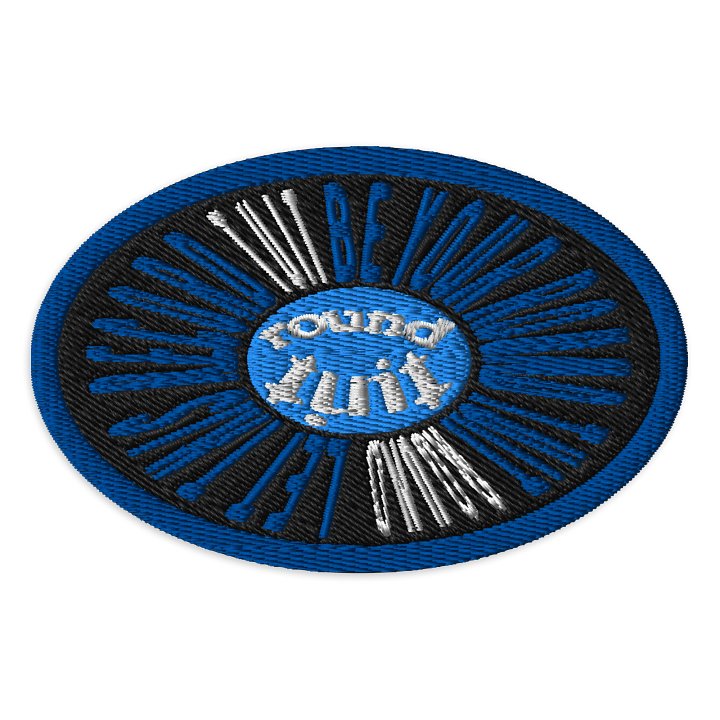 "Record...Round Tuit" embroidered patch product image (1)