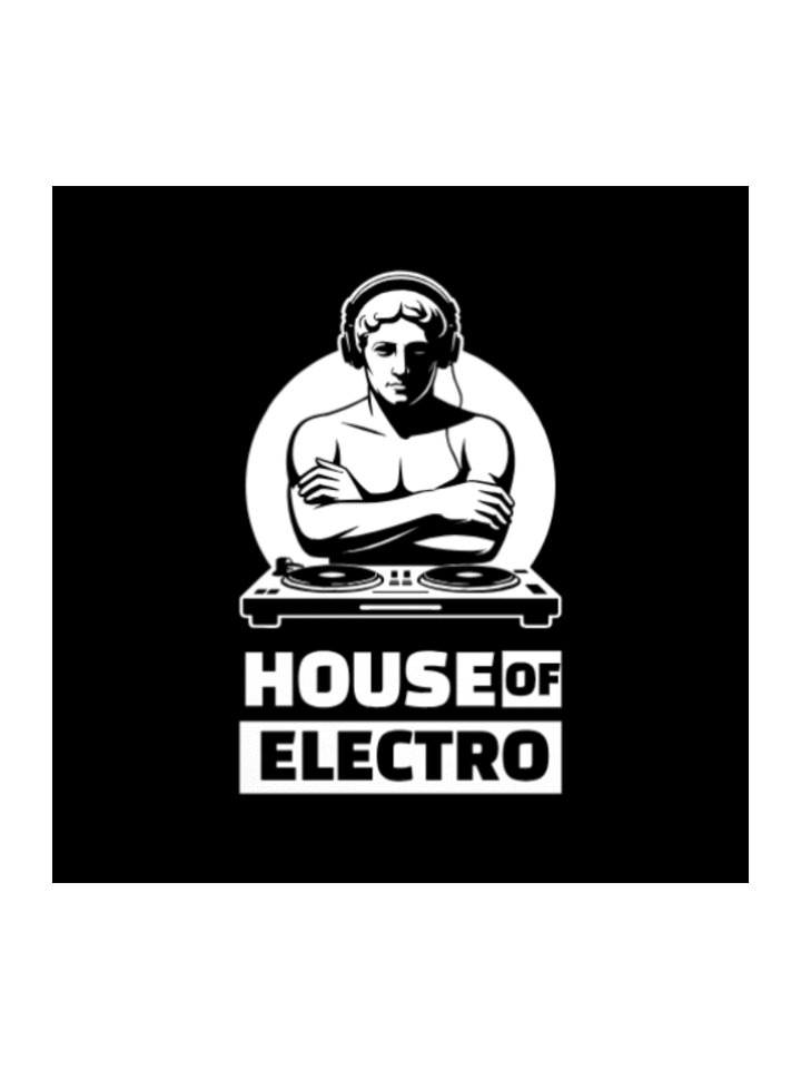 "House of Electro" Premium Matte Sticker | DJ & EDM Culture Accessory product image (2)