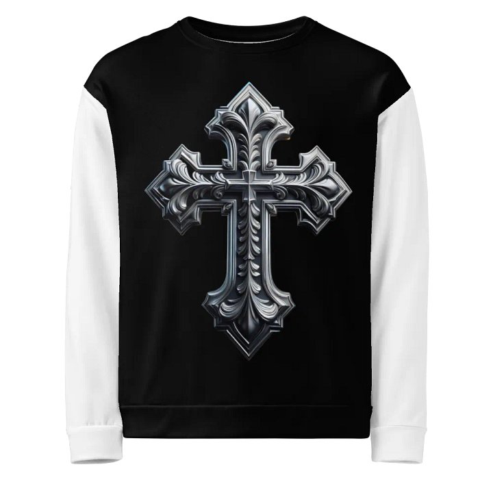 A Silver Angel and Cross - Unisex Sweatshirt #5 product image (1)