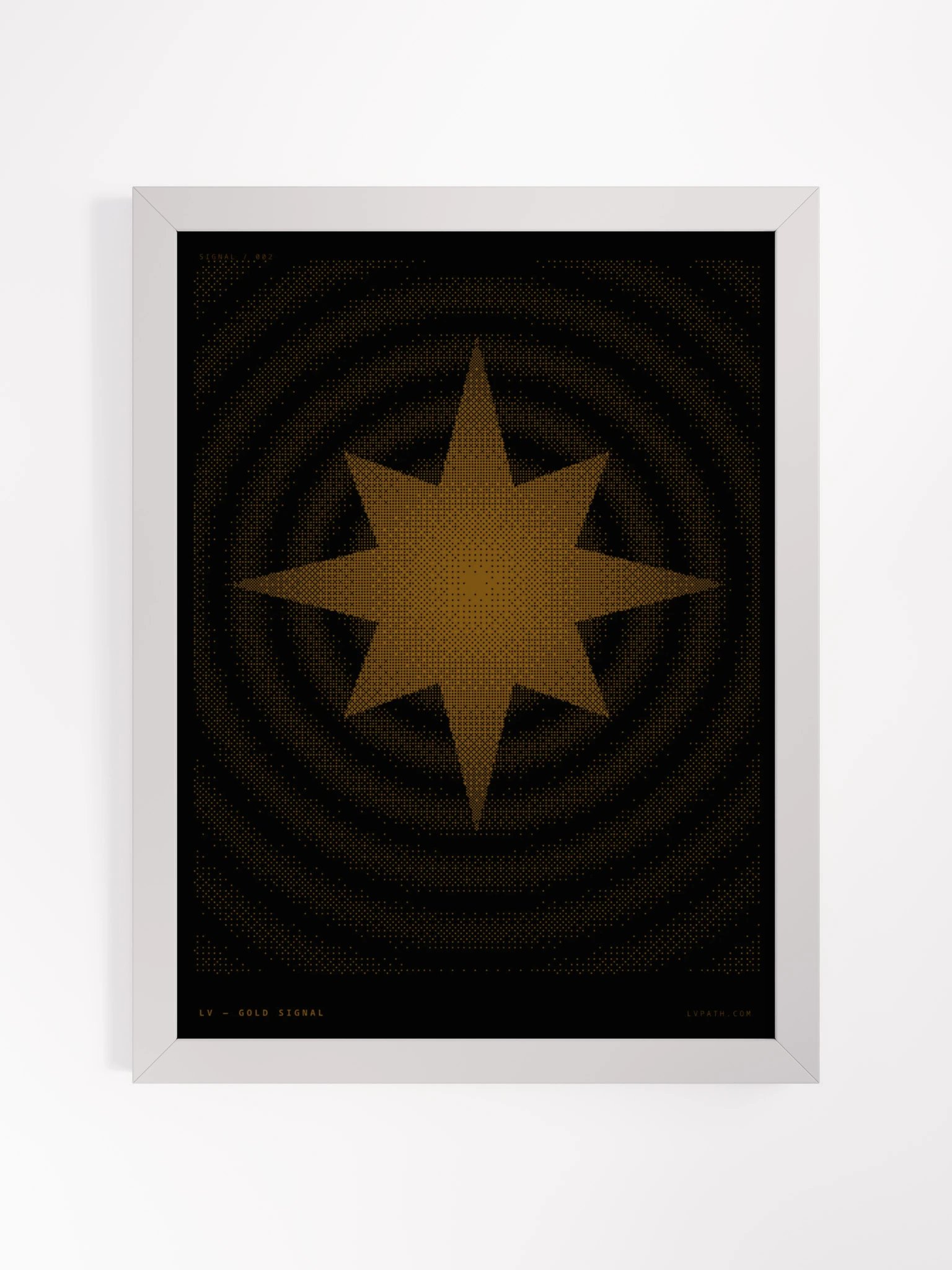 Gold Signal Framed Print product image (25)