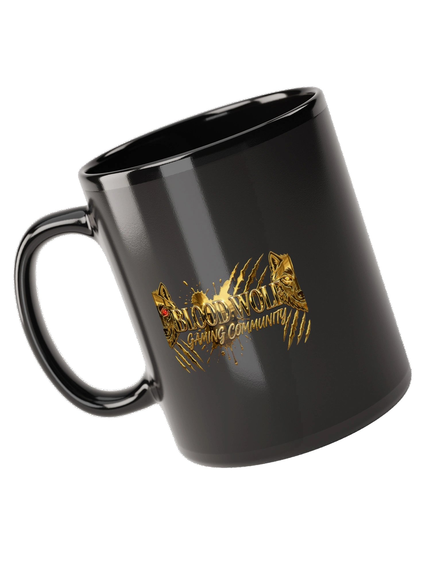 Blood Wolf Fueled by Coffee Glossy Mug product image (10)