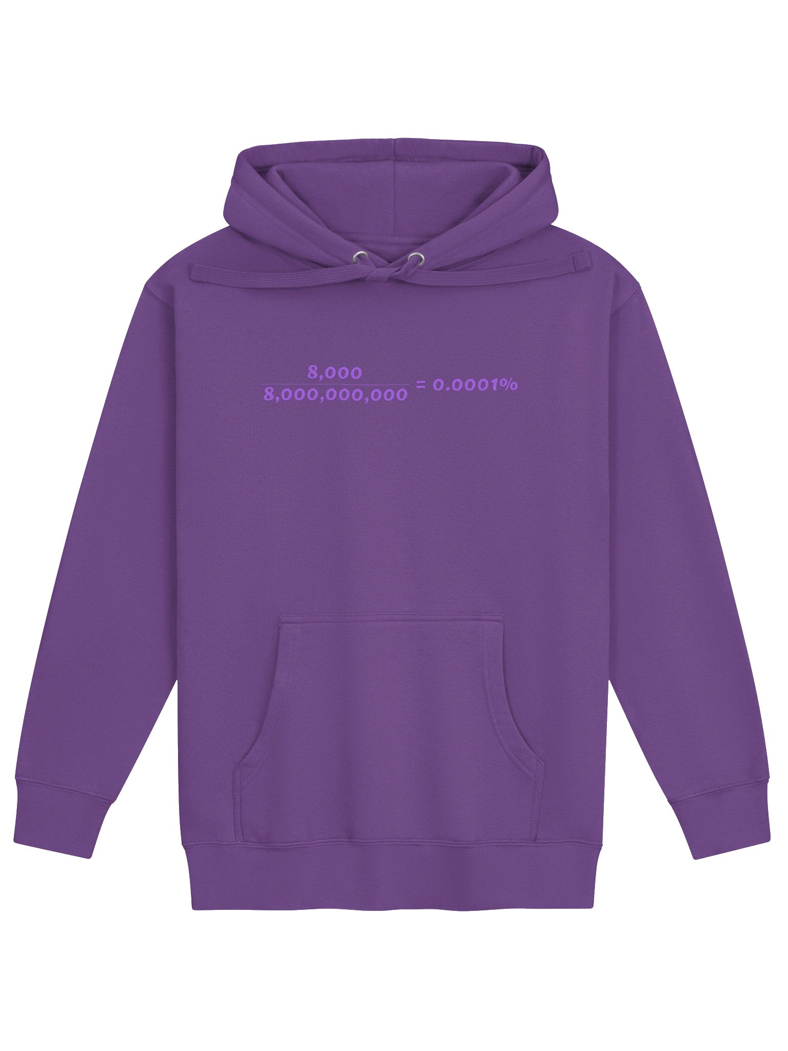 8 OVER 8 BILLION — Hoodie (Purple) product image (1)