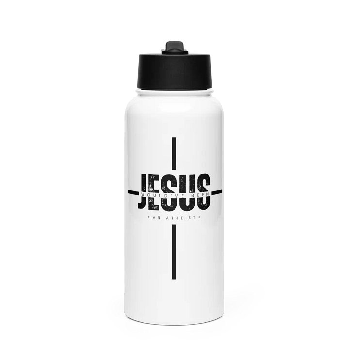 Atheist Jesus Stainless Steel Water Bottle product image (1)
