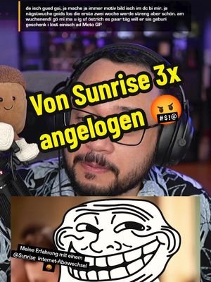 Ich wurde beim Abowechsel 3x von @Sunrise angelogen 🤬 #kundendienst #sunrise #lügen 
