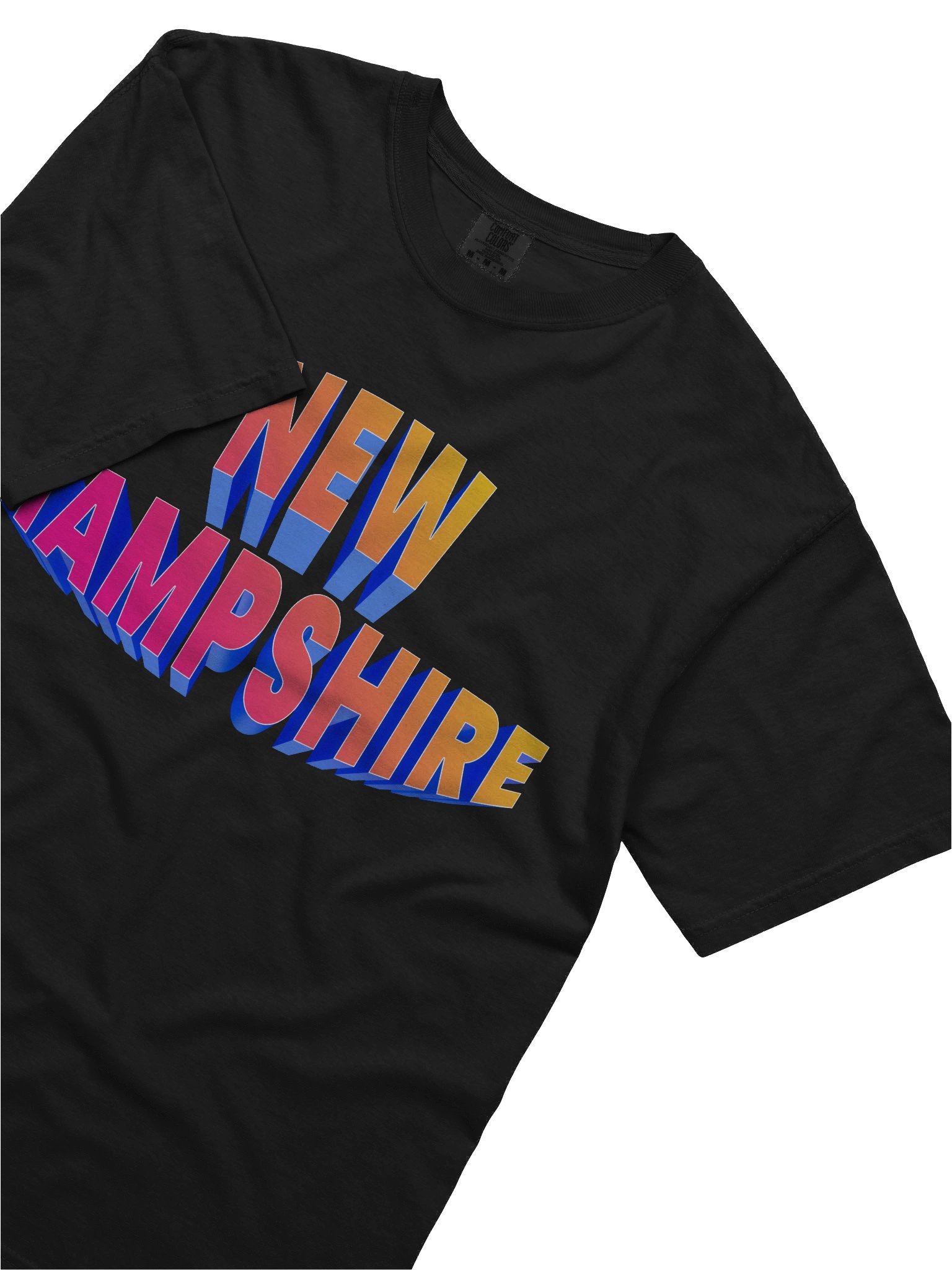 NEW HAMPSHIRE 3D Retro Text Tee product image (5)