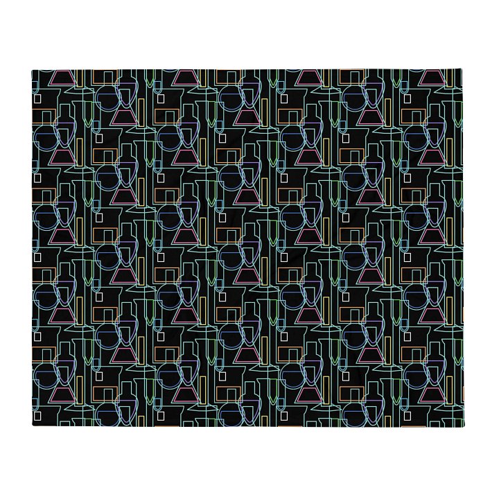 Chemistry Lab Lines Throw Blanket product image (1)