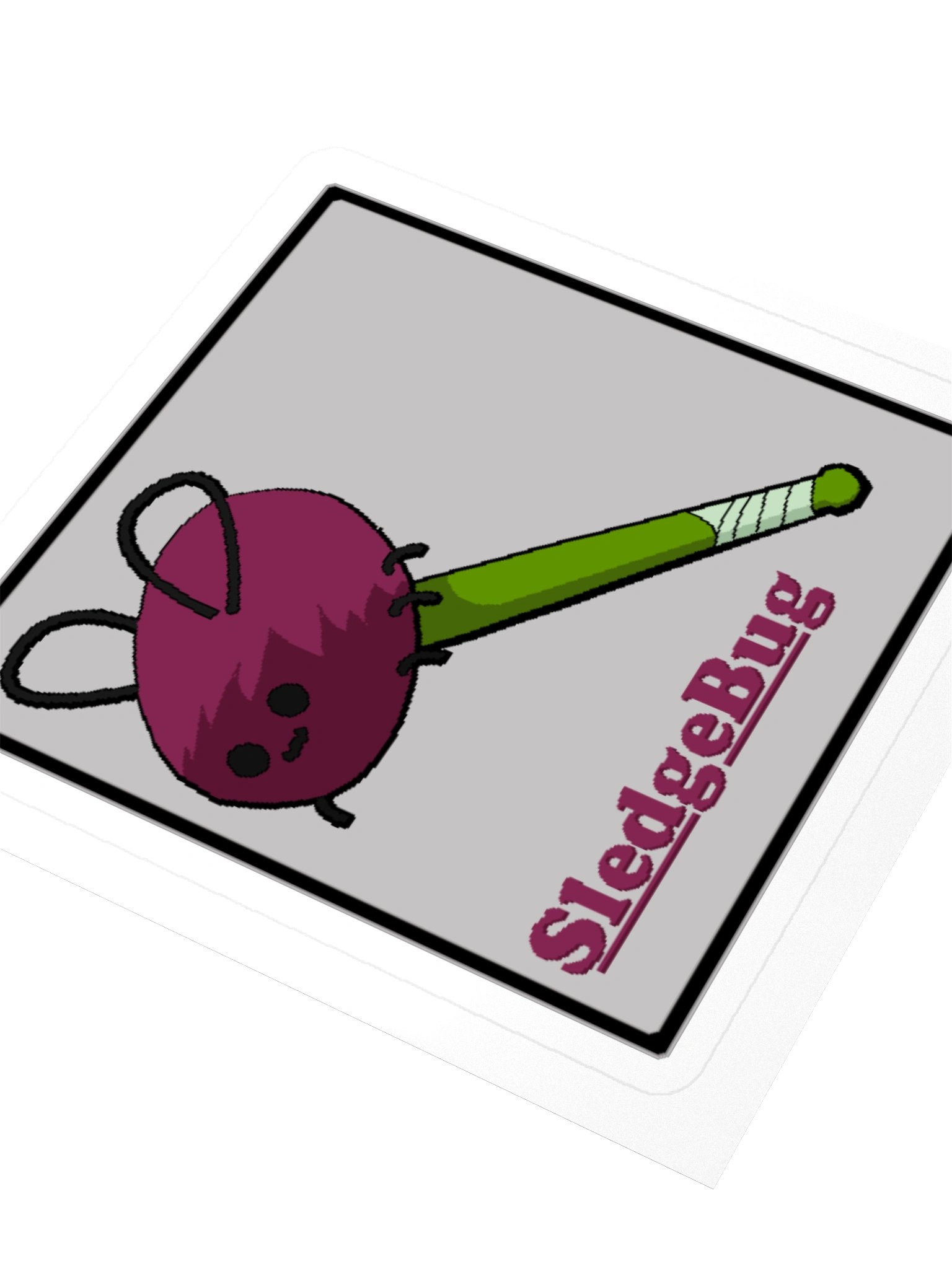 SledgeBug 3"x3" Sticker product image (3)
