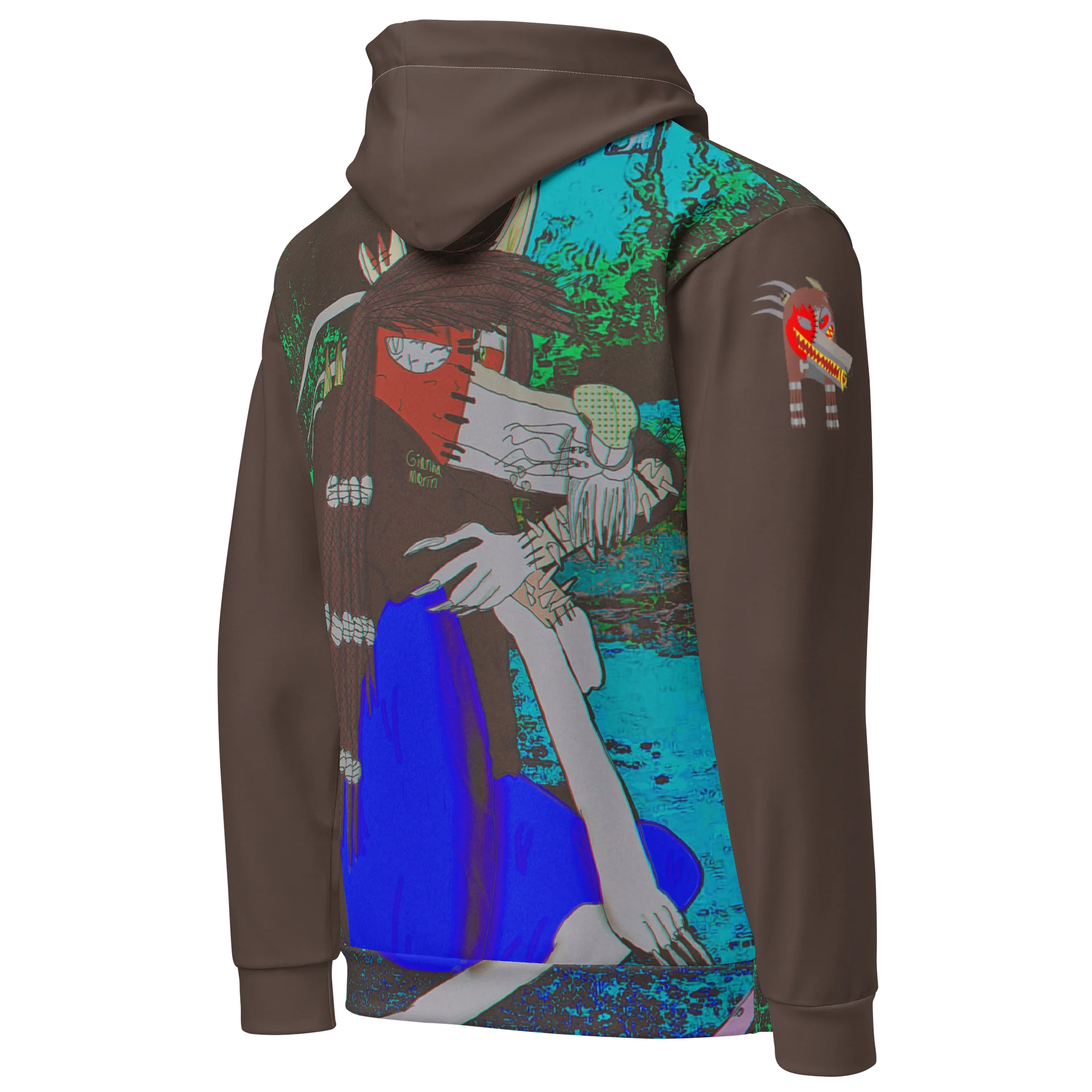 Maceo's resentful pose All-Over Print Hoodie product image (5)