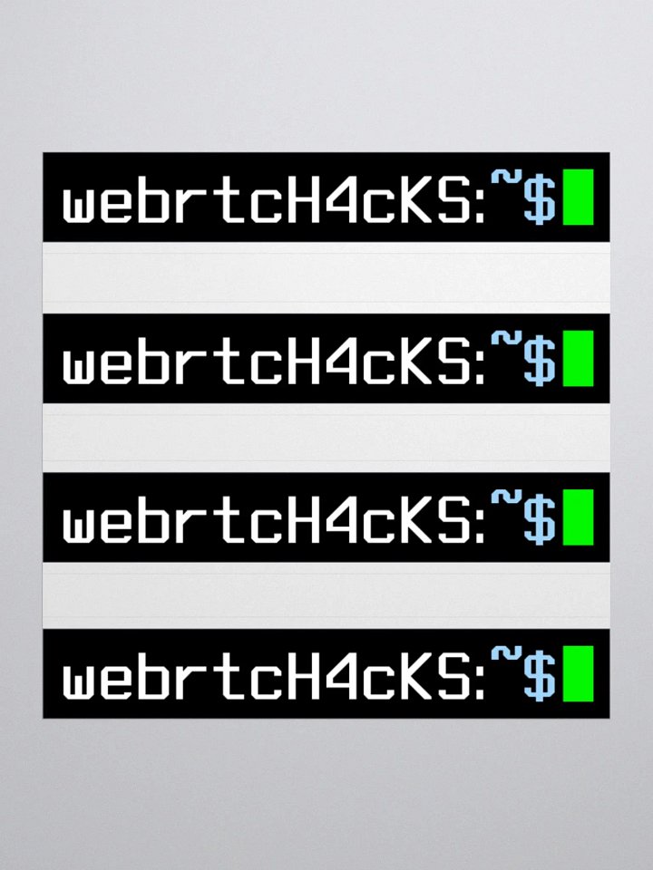 webrtcHacks stickers - 3