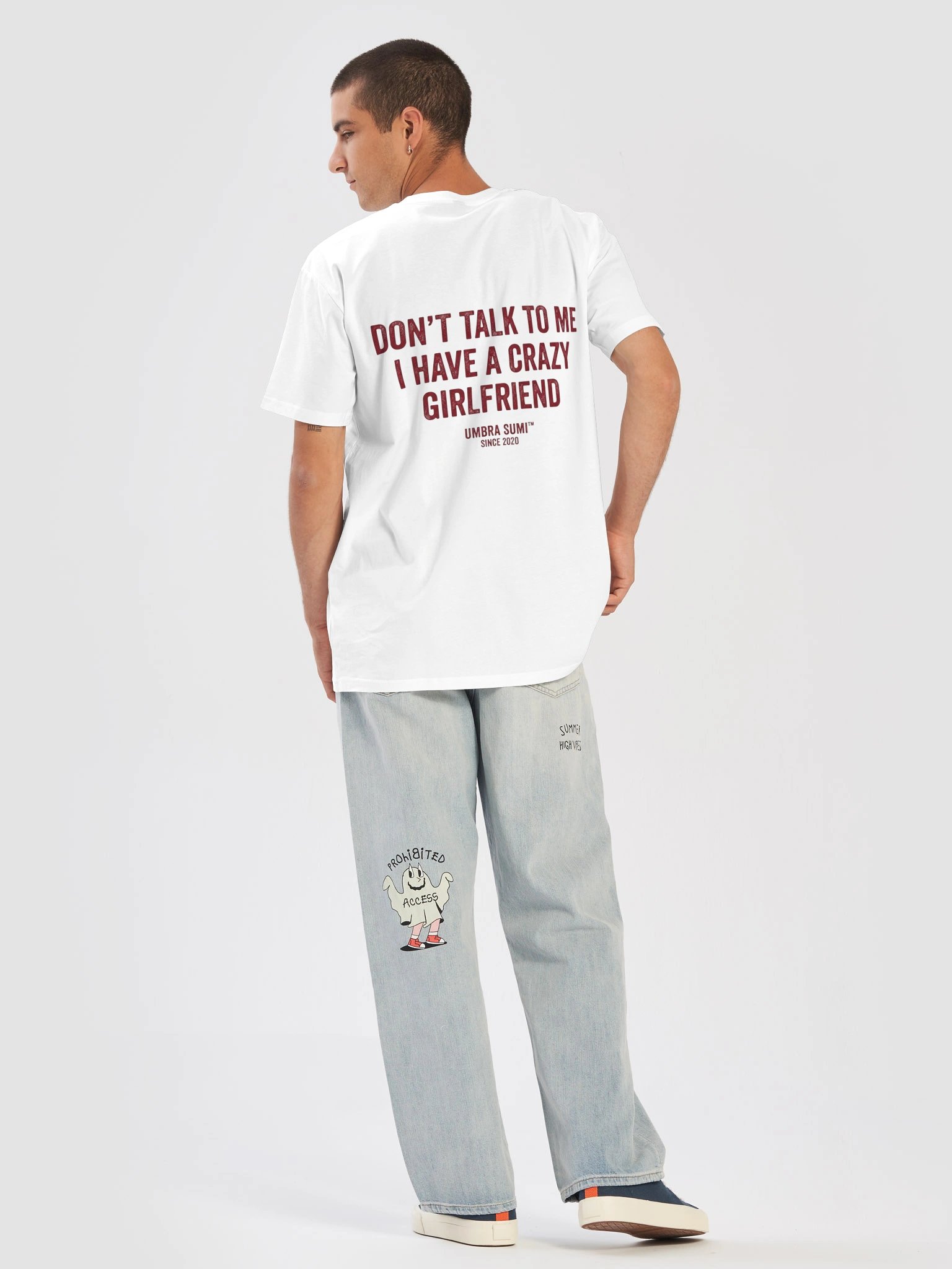 Don't Talk To Me I Have A Crazy Girlfriend Funny Men's T-Shirt product image (2)