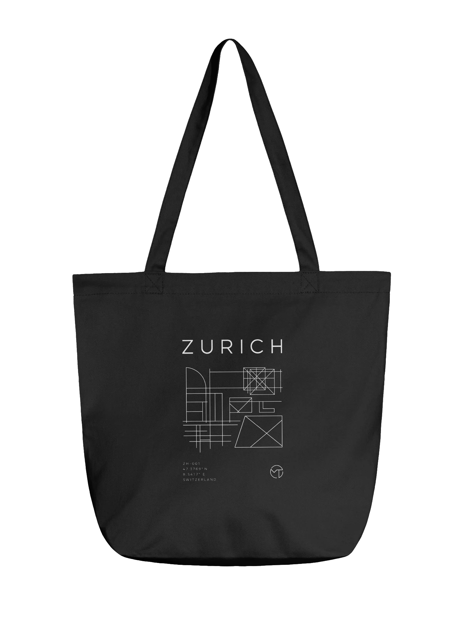 ZURICH Blueprint Tote – Premium Swiss Minimalist Canvas Bag product image (2)